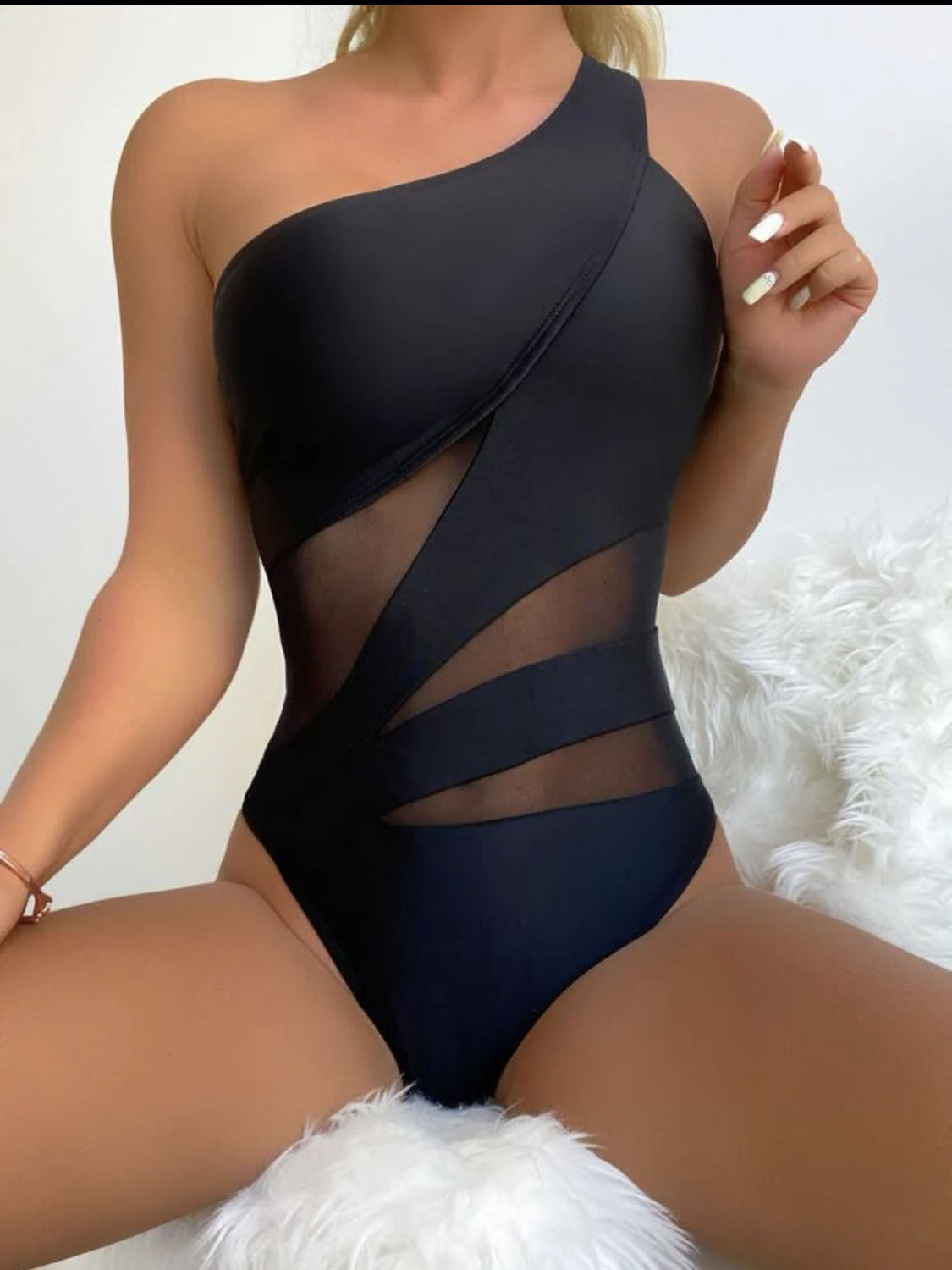 Sexy Solid Color One-piece Swimsuit Bikini