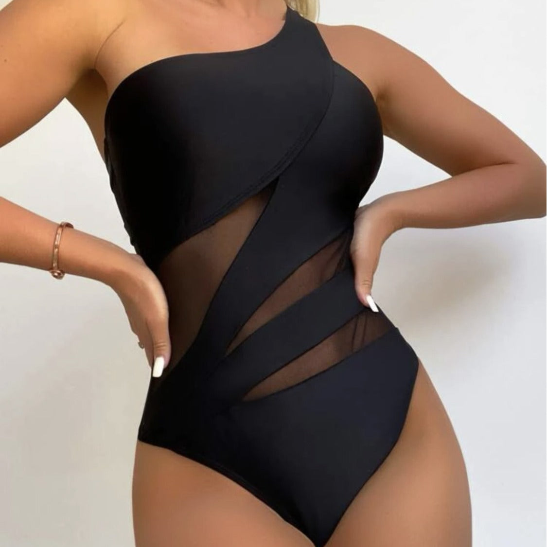 Sexy Solid Color One-piece Swimsuit Bikini