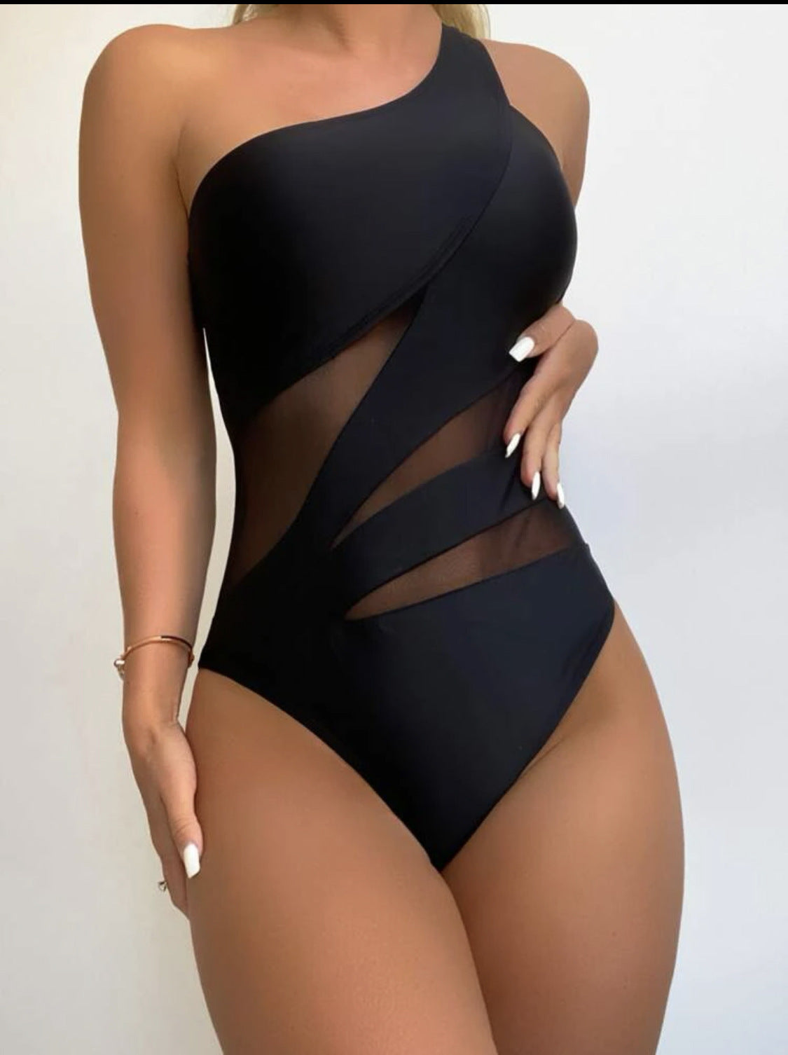 Sexy Solid Color One-piece Swimsuit Bikini